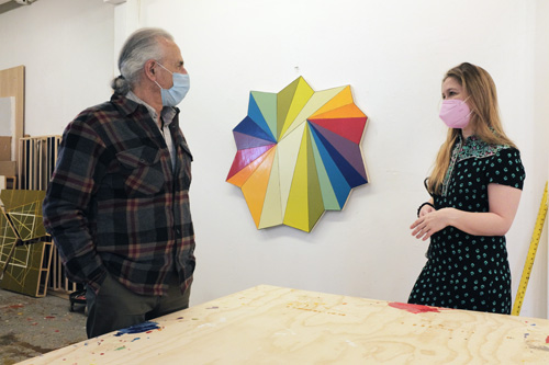Art Visit at Howard Hersh's studio.