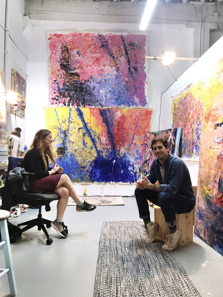 Art Visit with William Valle at his studio in San Francisco.