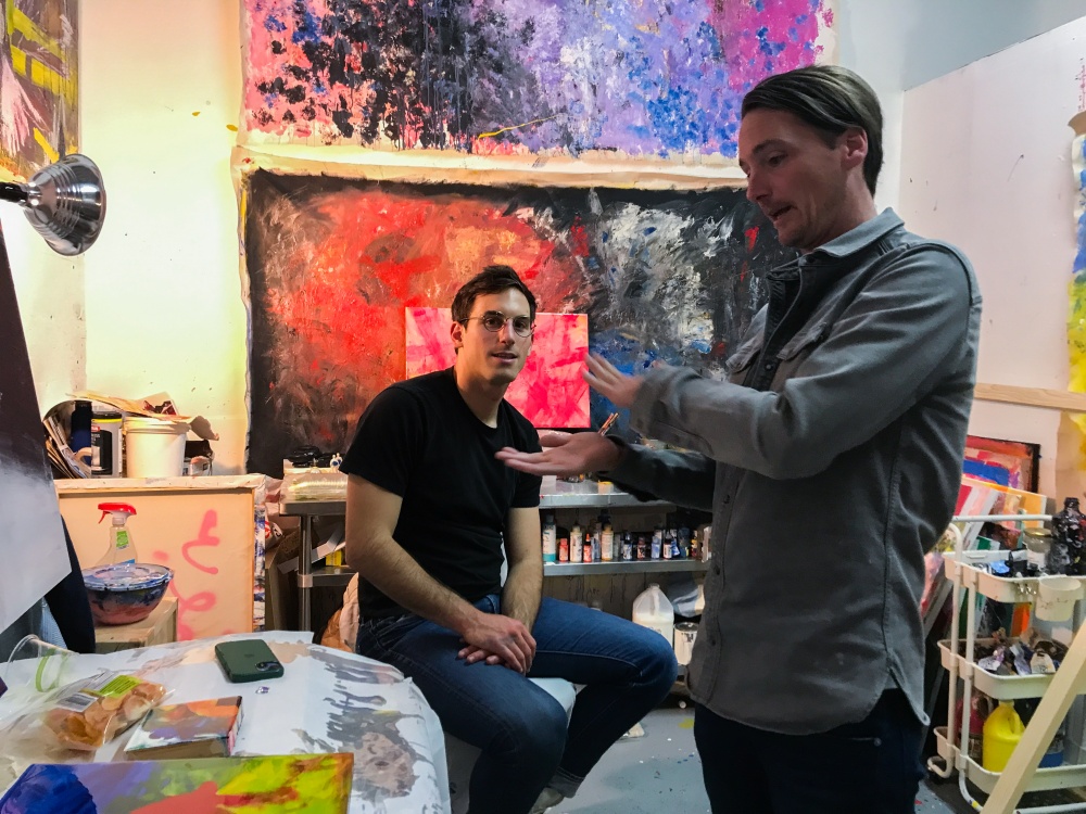 Art Visit with William Valle at his studio in San Francisco.