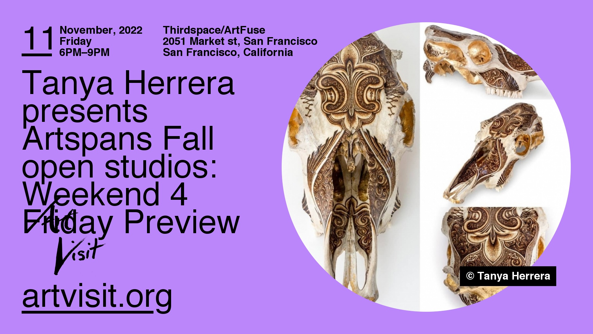 Tanya Herrera presents Artspans Fall open studios: Weekend 4 Friday Preview 